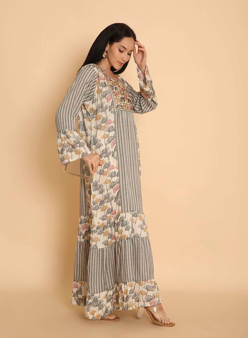 HANA & SARA Elegant & comfy arabic kaftan jalabiya dress for womens - Image 5