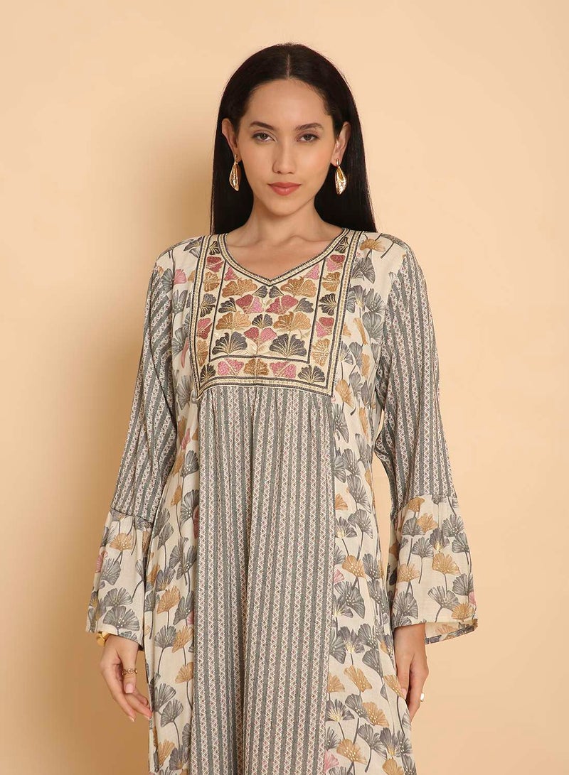 HANA & SARA Elegant & comfy arabic kaftan jalabiya dress for womens - Image 3