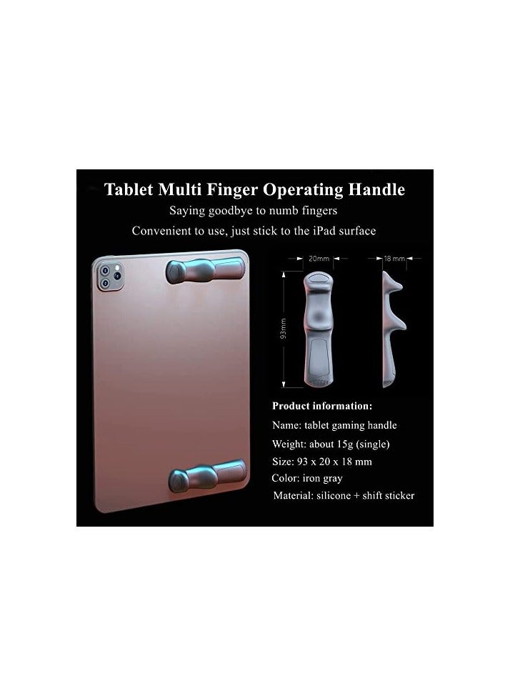 ECVV Mobile PUBG Game Controller For Ipad Tablet, Six Finger Gamepad Joystick Continuous Click - Image 3