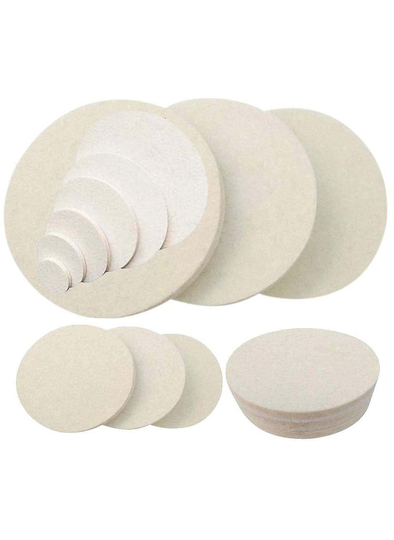 DIY Crafts DIY Crafts 1 Pc, 7" inch Felt Pad Only, Only Wool Felt Pad For Polishing Drill Buffing Felt Pads Waxing Sealing Glaze Finishing Glass S (1 Pc, 7" inch Felt Pad Only)  - Image 1
