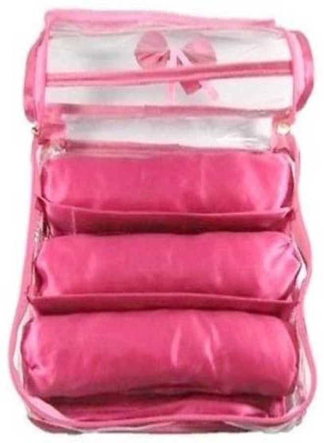 SNA 3 Rods Bangle storage vanity case Jewellery Vanity Box make up kit, bangle box, vanity case Vanity Box | Pink - Image 3