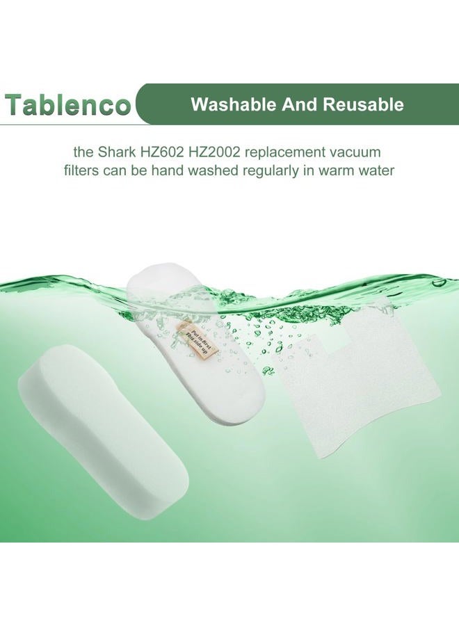Tablenco for Shark HZ602 Filter Replacement Ultralight Pet Pro Corded Stick Vacuum and HZ2002 Vertex DuoClean PowerFins fit HZ2000 HZ251 HZ250 HH200 HH202 XFFKHZ2000 XPMFHZ2000 6 Foam Felt 6 Motor Filters Kit - Image 5