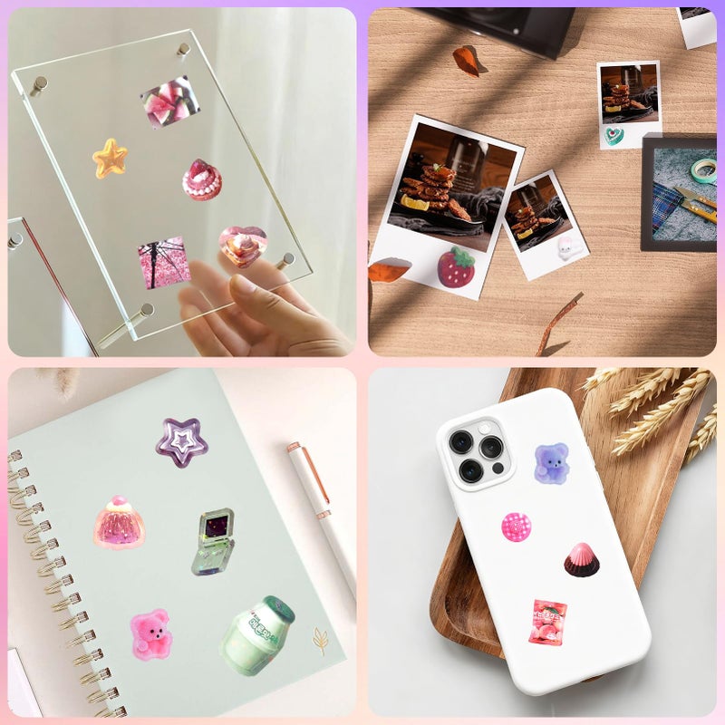 Tmtains 800Pcs Cute Scrapbook Stickers Travel Y2k Japanese Sticker Book for Adult Kawaii Korean Stickers for Journaling Heisei Retro Aesthetic Sticker Manga Style Decor for DIY Craft Junk Journal Gifts Parade - Image 5