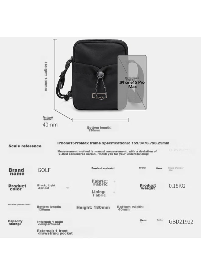 Golf Shoulder Bag, Casual Crossbody Bag For Men And Women, Water-resistant Phone Pouch, Lightweight Versatile Outdoor Sports Satchel - Image 2