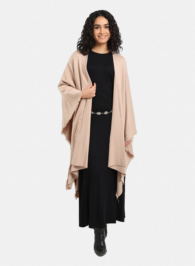 Carina Fringe Trim Poncho - Image 1