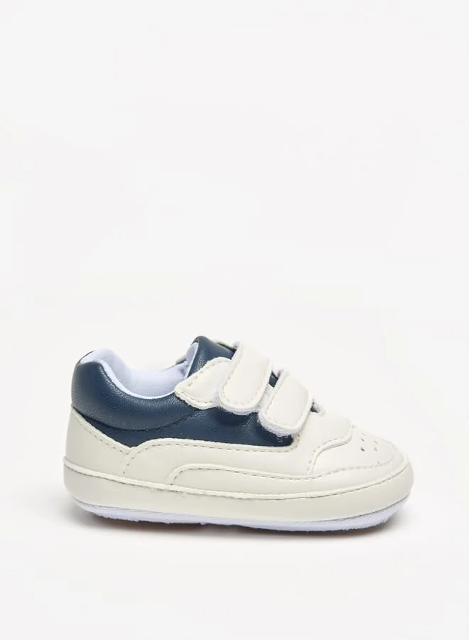 Barefeet Colourblock Sneakers with Hook and Loop Closure