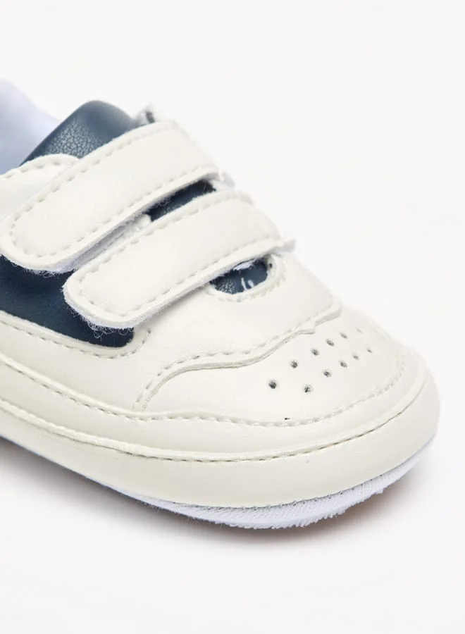 Barefeet Colourblock Sneakers with Hook and Loop Closure