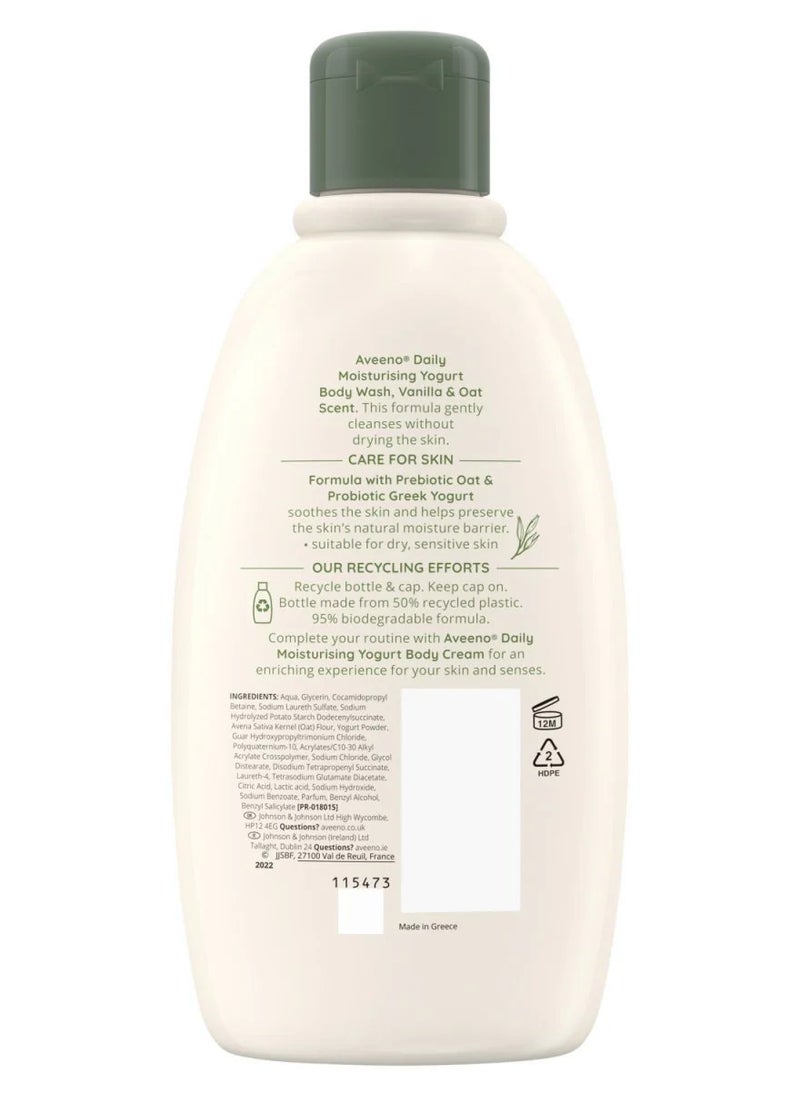 Aveeno - Aveeno Daily Moisturizing Yogurt Body Wash 300ml Vanilla & Oat Scent - Image 1