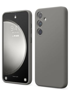 Elago elago Liquid Silicone for Samsung Galaxy S24 Plus case cover Full Body Screen Camera Protective, Shockproof, Slim, Anti-Scratch Soft Microfiber Lining - Medium Grey  - Image 1
