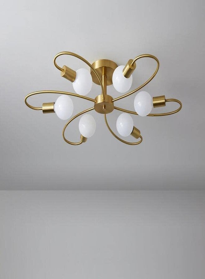 Cruv Golden Finish Hanging Light, Jhoomar for Bedroom, Living Room, Restaurants and Hotels - Image 3