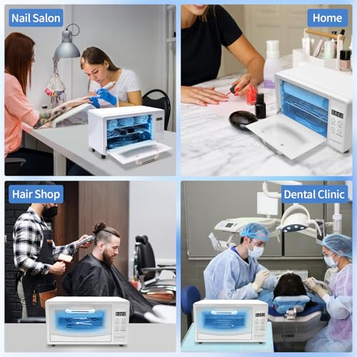 CGBE Nail Tool Sterilizer: 10L Large Sterilizer for Nail Tools with Timer Setting, Multi-Functional UV Cleaning Cabinet for Nail Tools, Home Use, Barbers, Beauty Salons, and Spas - Image 5