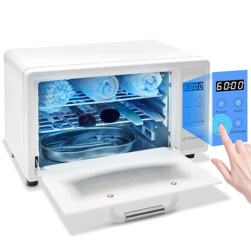 CGBE Nail Tool Sterilizer: 10L Large Sterilizer for Nail Tools with Timer Setting, Multi-Functional UV Cleaning Cabinet for Nail Tools, Home Use, Barbers, Beauty Salons, and Spas - Image 1
