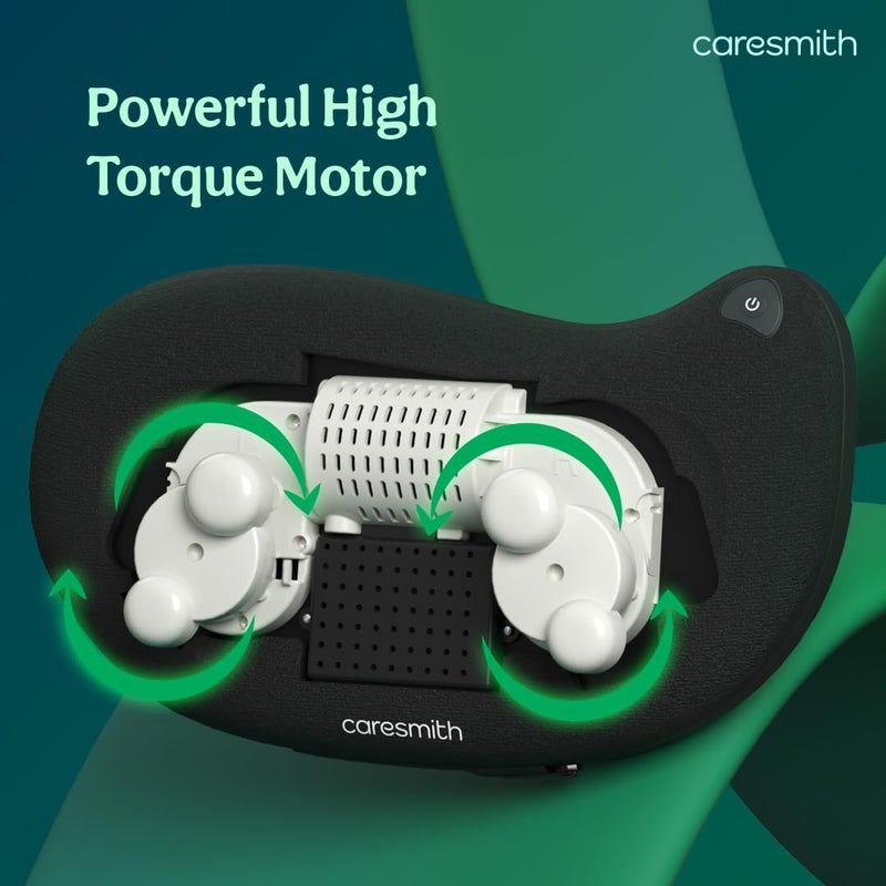 CARESMITH Revive Cushion Massager Machine for Pain Relief | Neck and Back Pain Relief with Shaitsu Infrared Heat Therapy - Image 3