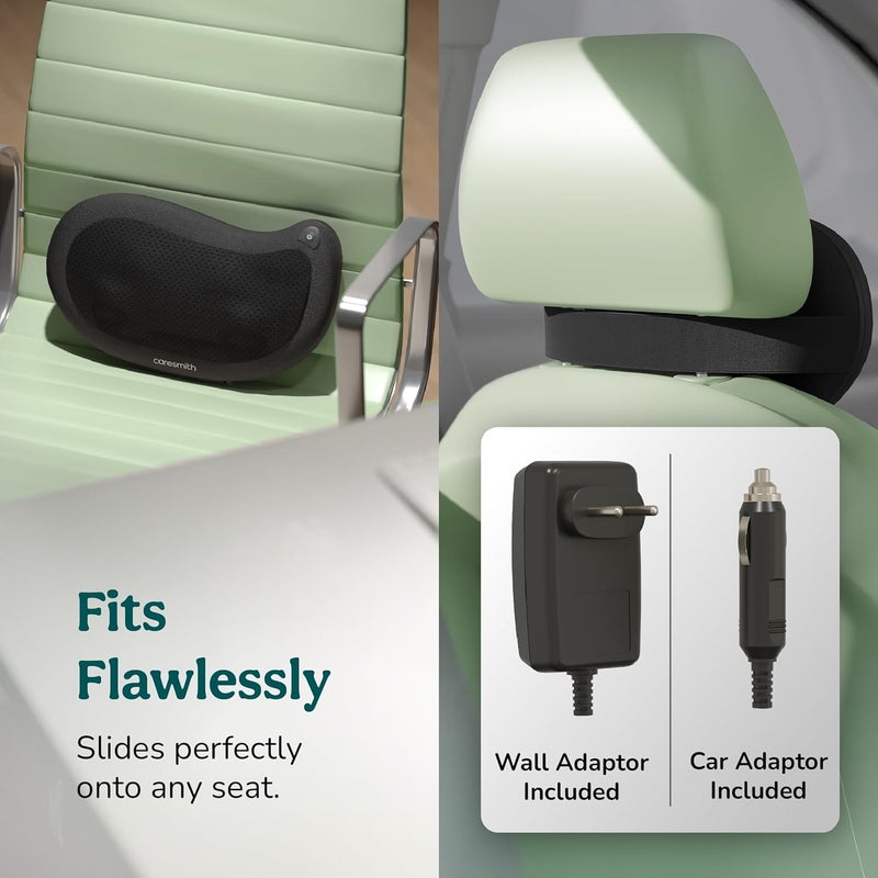 CARESMITH Revive Cushion Massager Machine for Pain Relief | Neck and Back Pain Relief with Shaitsu Infrared Heat Therapy - Image 4