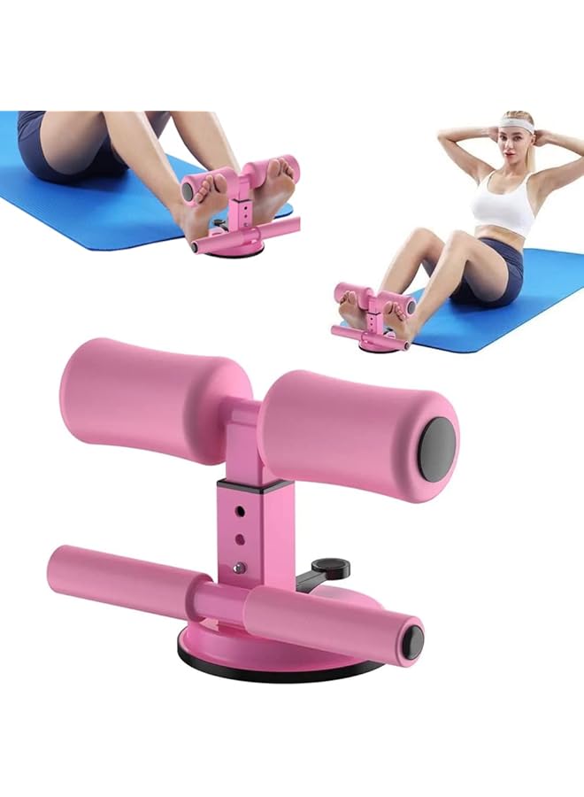 QUTOOB Portable Sit Up Bar For 6 Pack Abs Core Workout Ab Exercise And For Burning Fat And Calories Self Suction Sit Up Assistant Device With 4 Adjustable Heights And Dual Sticks Design For Body Building - Image 1