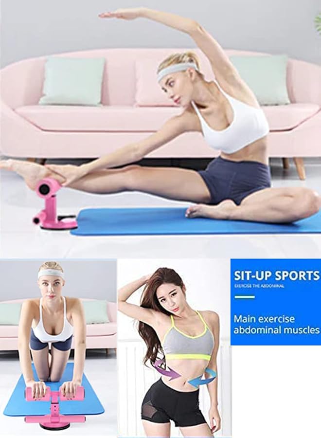 QUTOOB Portable Sit Up Bar For 6 Pack Abs Core Workout Ab Exercise And For Burning Fat And Calories Self Suction Sit Up Assistant Device With 4 Adjustable Heights And Dual Sticks Design For Body Building - Image 4