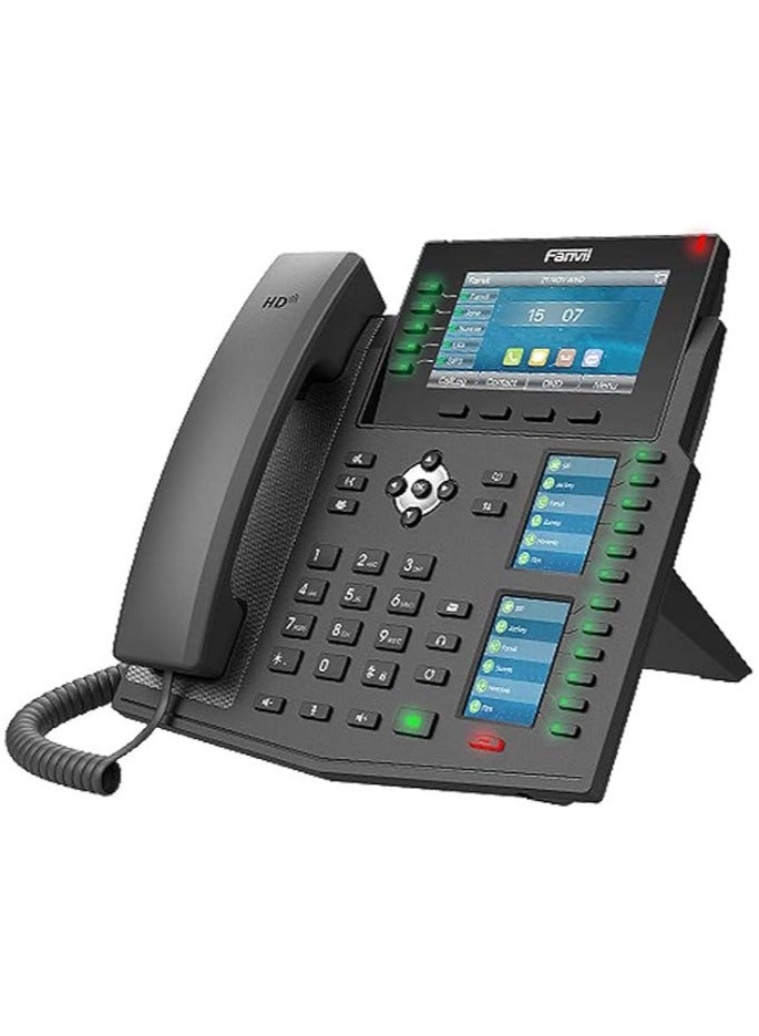 فانفيل Fanvil X6U 6 line Ultra-Elegant Gigabit Triple Color Screen Phone,60 DSS - Image 1