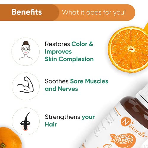 Naturalis Essence Of Nature Cold Pressed Orange Essential Oil Undiluted Pure And Natural Therapeutic Grade For Skin Care, Relief From Stress & Anxiety And Aromatherapy - 30Ml - Image 4