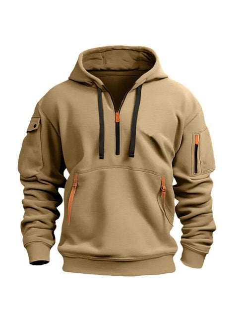 Outdoor Sports Zipper Hooded Sweatshirt Casual And Versatile