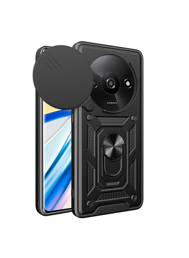 Case For Xiaomi Redmi A3 Sliding Camera Cover Design TPU Hybrid PC Phone Case