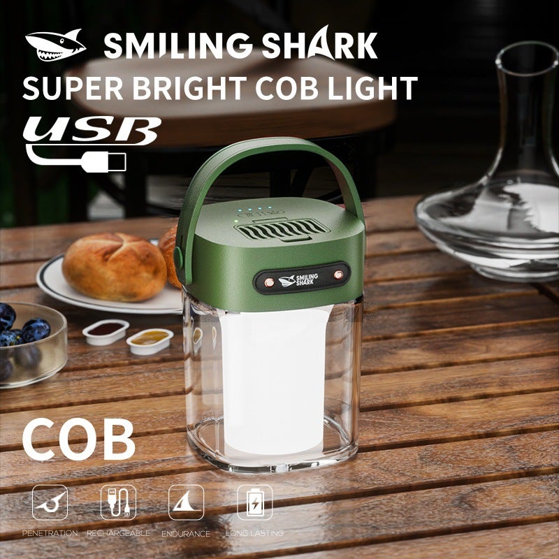 SMILING SHARK Outdoor Lighting Camping Lights - Rechargeable Night Market Illumination - Image 2
