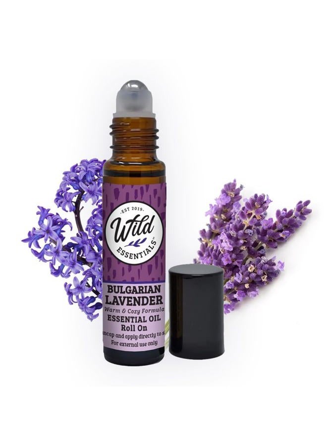 mEssentials Wild Bulgarian Lavender Oil Roll On; 10ml for Relaxation, Sleep Relief - Image 1