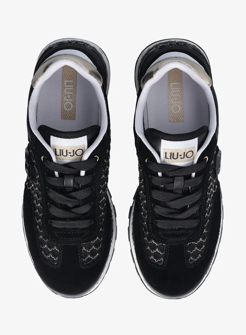 Liu Jo Platform sneakers in lurex® mesh