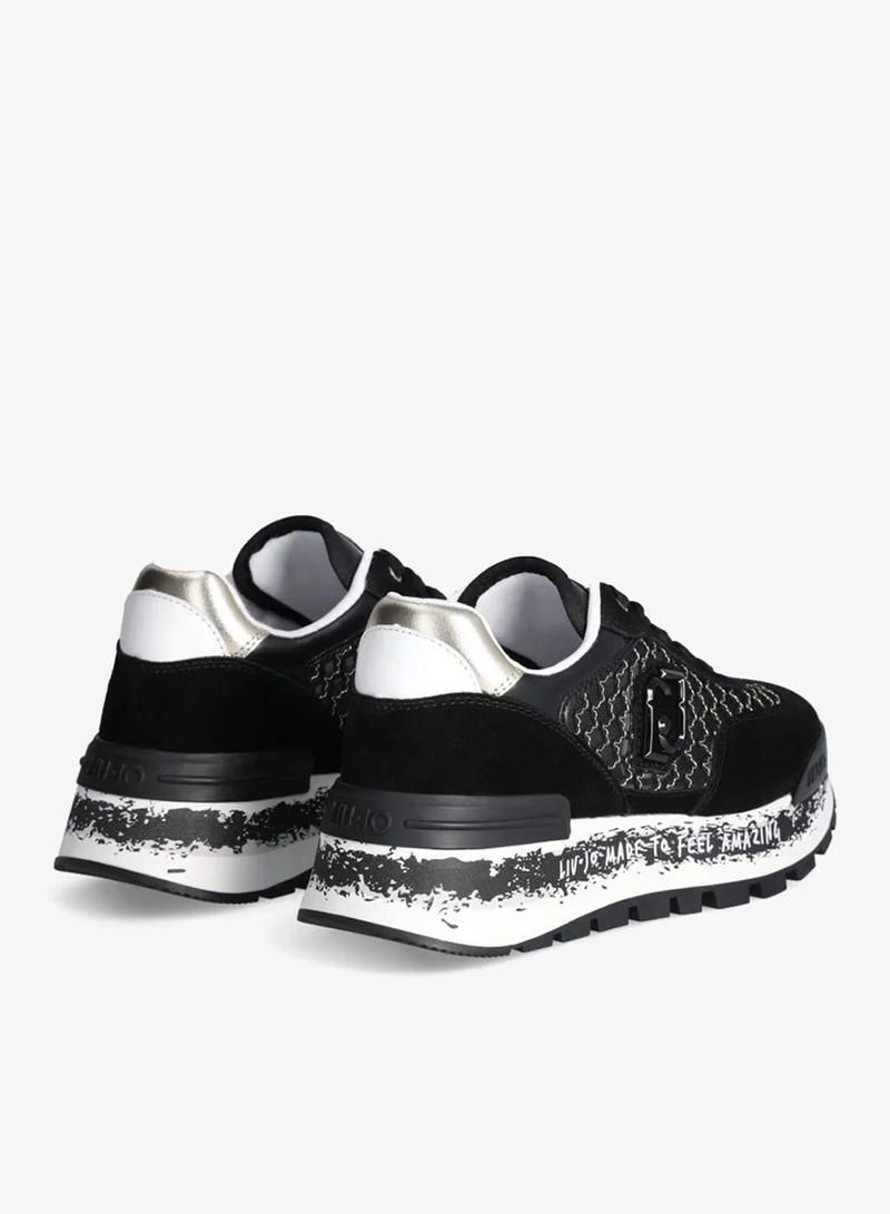 Liu Jo Platform sneakers in lurex® mesh