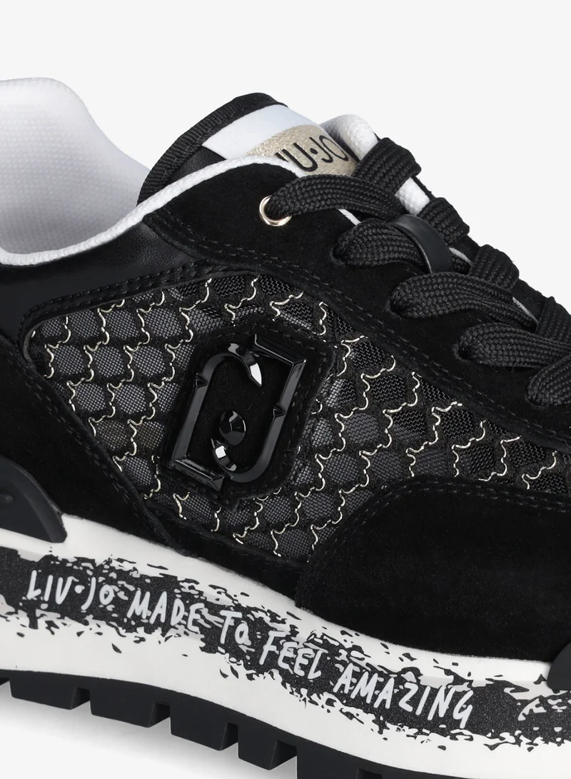 Liu Jo Platform sneakers in lurex® mesh
