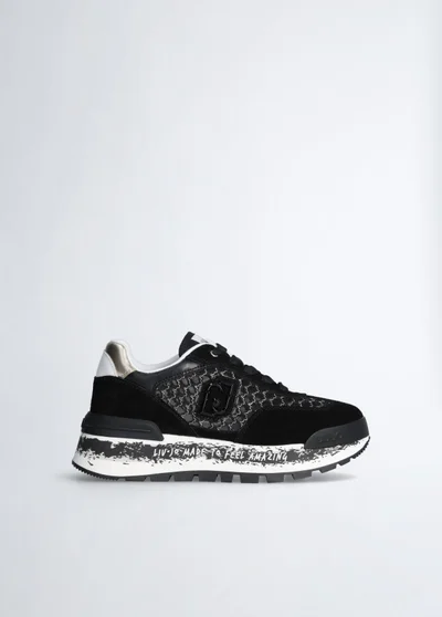 Liu Jo Platform sneakers in lurex® mesh