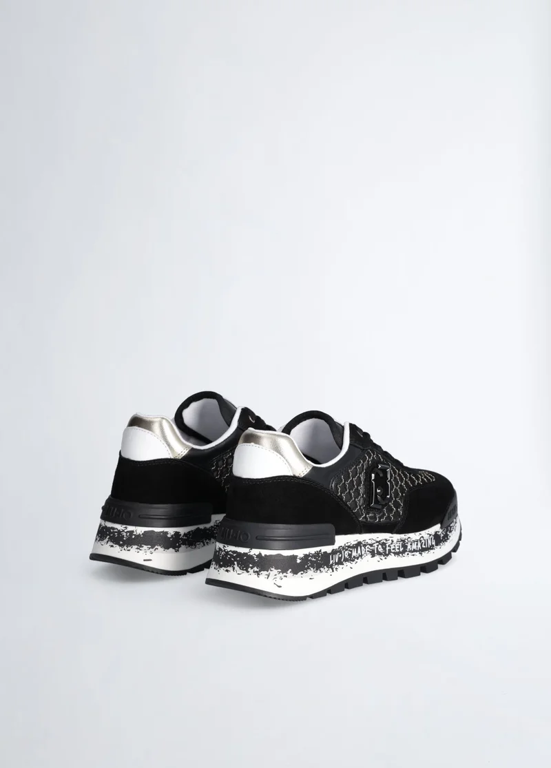 Liu Jo Platform sneakers in lurex® mesh