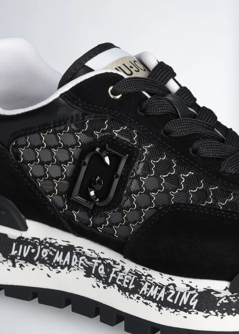 Liu Jo Platform sneakers in lurex® mesh