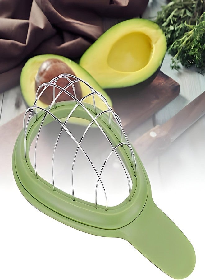 Stainless Steel and Plastic Avocado Cuber - Effortless Slicing with Good Grips - Kitchen Essential for Perfect Avocado Prep - Durable and Efficient Tool (Green) - Image 4