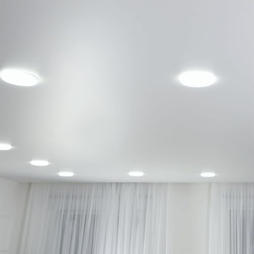 Wipro Garnet 22W Round LED Alpha Panel | Cool Day White Light (6500K) | Recessed Down Light for False Ceiling | Cutout - 82mm | Pack of 1 - Image 3