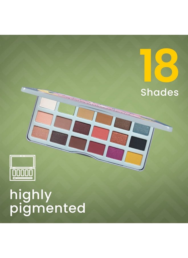 Ccolor Cosmetics - Ccolor Fairy Tale 18 Color Eyeshadow Palette Highly Pigmented Neutral Nudes Bright Colorful Eye Shadow Long Lasting Makeup Palette - Image 1