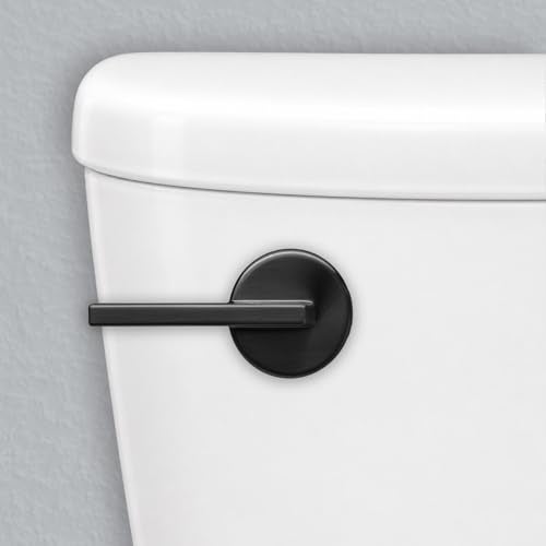 Korky StrongARM Metal Toilet Handle and Lever - Universal to Fit Front, Angled, Side, Left, and Right Mount Toilets - Contemporary Style in Matte Black - Image 2