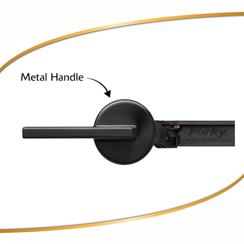 Korky StrongARM Metal Toilet Handle and Lever - Universal to Fit Front, Angled, Side, Left, and Right Mount Toilets - Contemporary Style in Matte Black - Image 3
