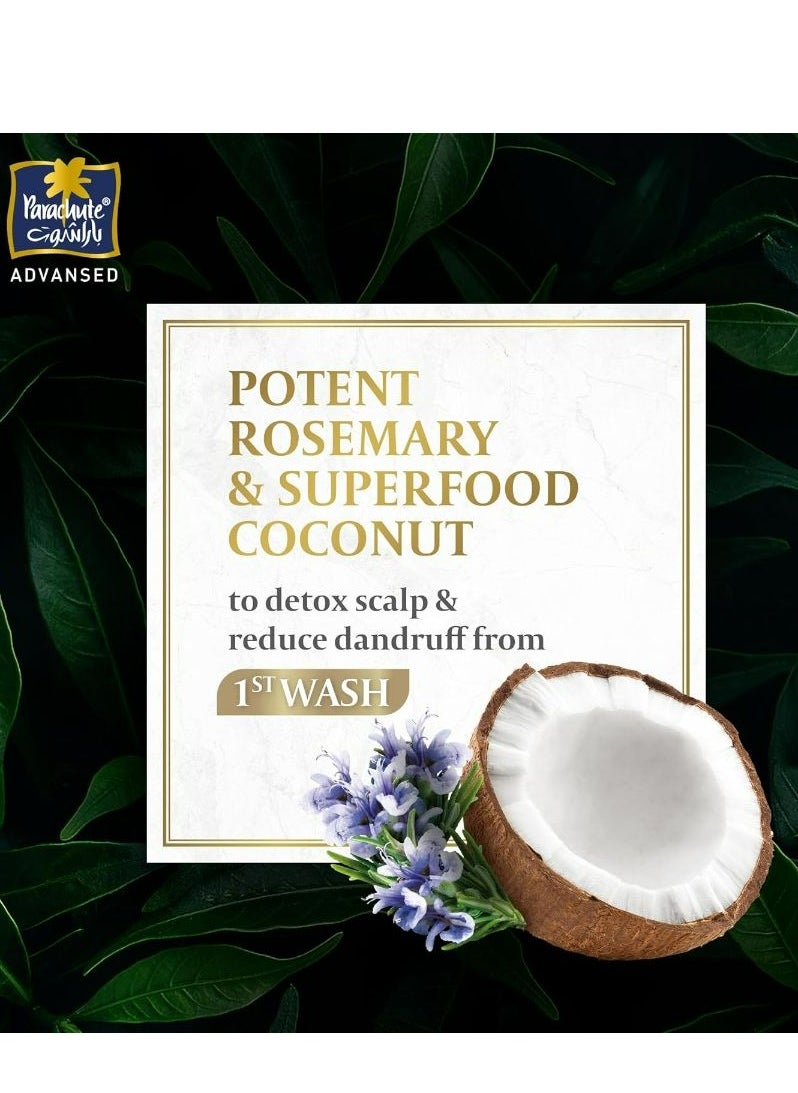 Parachute Anti-Dandruff Shampoo with Rosemary and Coconut 340 ML  - Image 3