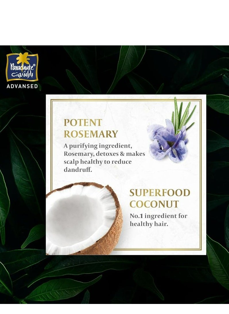 Parachute Anti-Dandruff Shampoo with Rosemary and Coconut 340 ML  - Image 4