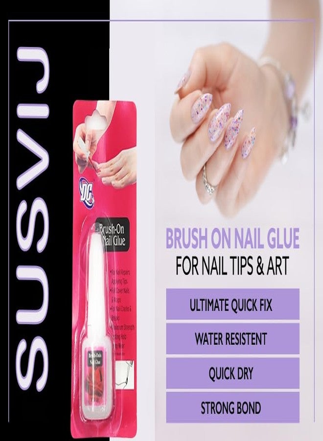 SUSVIJ Premium Nail Glue Artificial Nail Waterproof Nail Glue Acrylic Nails Professional Nail Art Glue Manicure Tool for False Nail (1) - Image 3