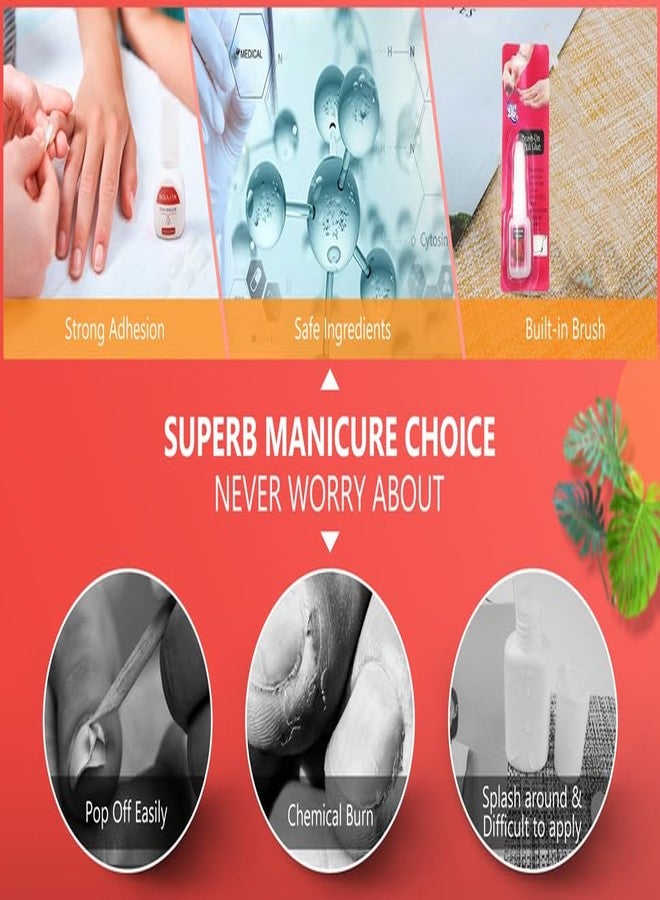 SUSVIJ Premium Nail Glue Artificial Nail Waterproof Nail Glue Acrylic Nails Professional Nail Art Glue Manicure Tool for False Nail (1) - Image 5