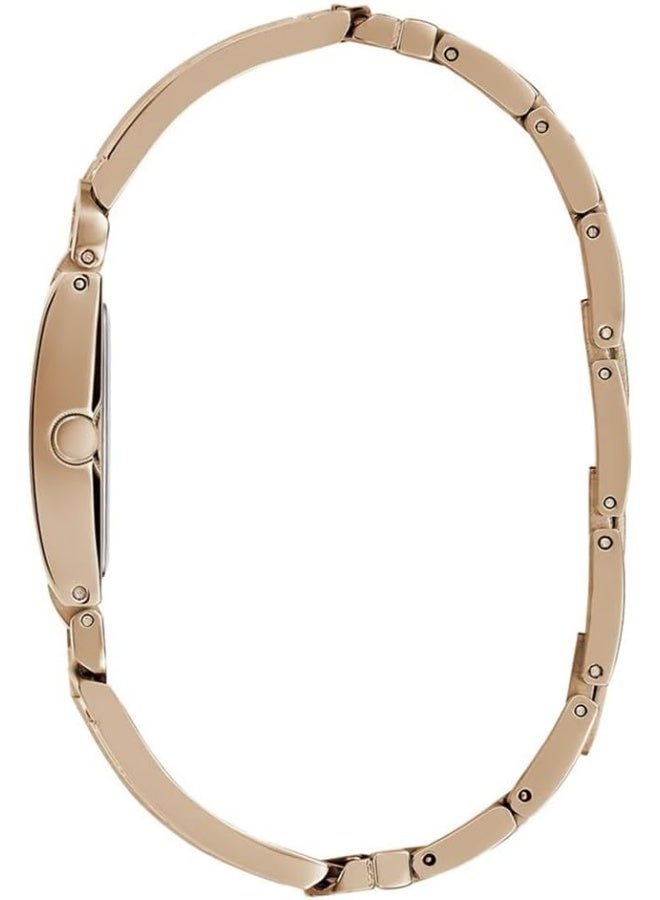 GUESS Women Rose Gold Rectangular Dial Analogue Watch- GW0668L3 - Image 3