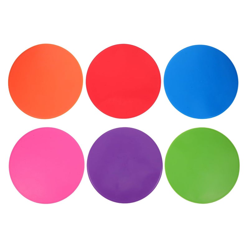 6Pcs 9 Inch Flat Disc Soccer Training Markers Non Slip Football Agility Equipment - Image 2