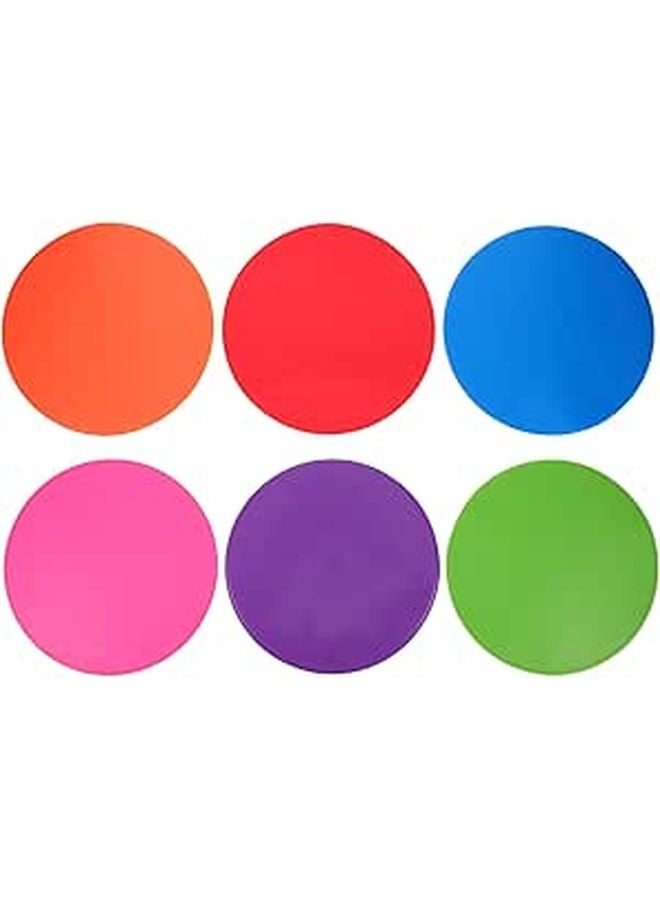 6Pcs 9 Inch Flat Disc Soccer Training Markers Non Slip Football Agility Equipment - Image 1