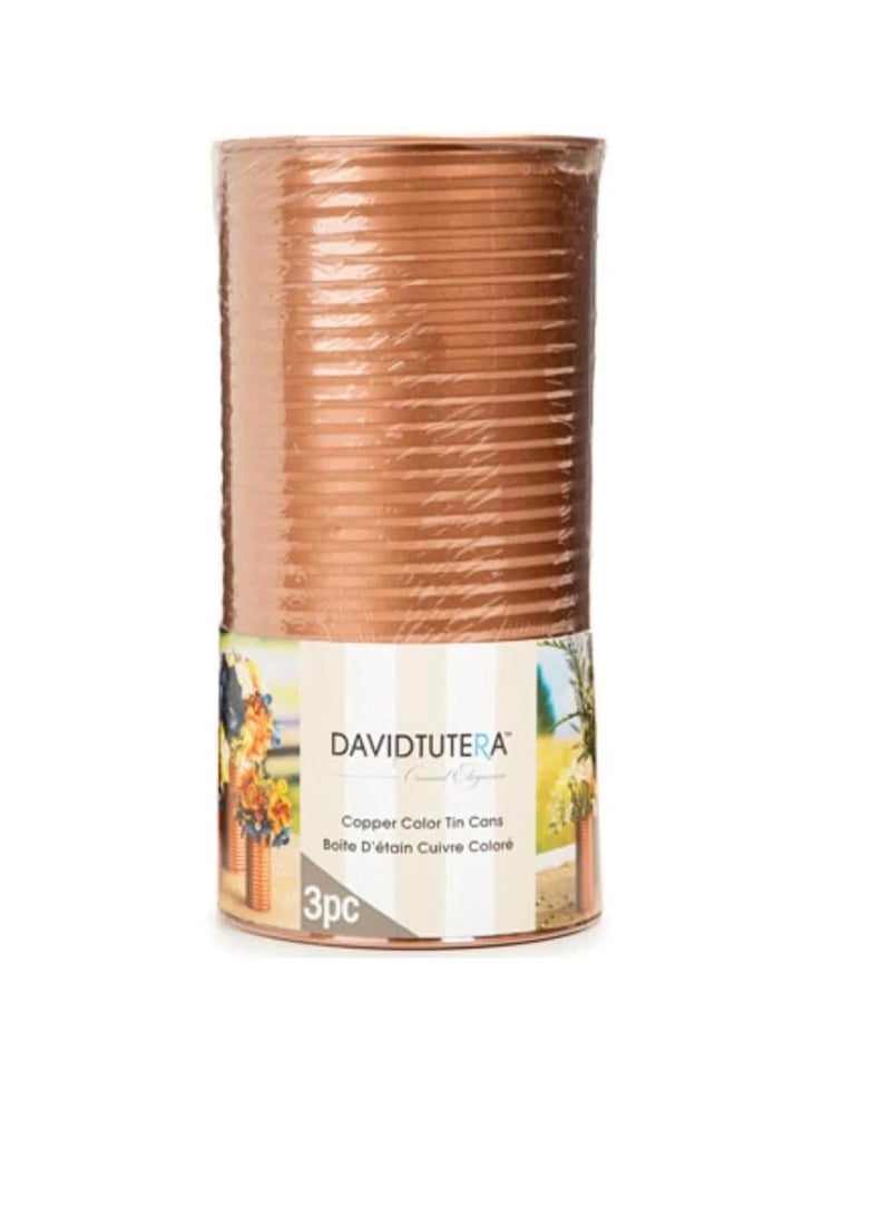 ديفيد توتيرا علب صفيح نحاسية مقاسات مختلفة 3 قطع - Image 1