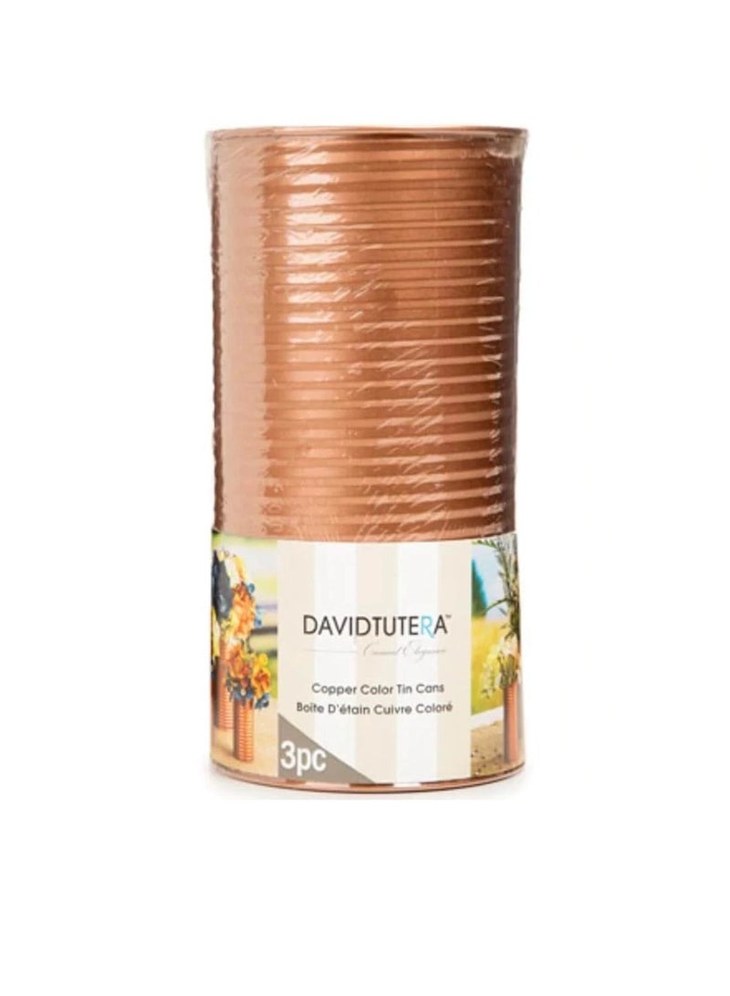 ديفيد توتيرا علب صفيح نحاسية مقاسات مختلفة 3 قطع - Image 2