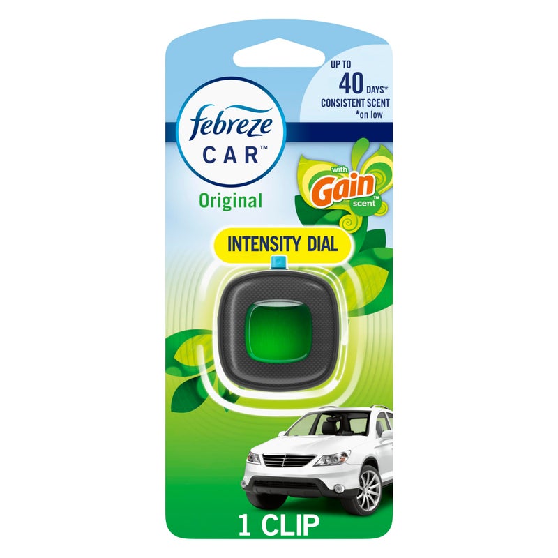 Febreze Car Air Freshener Vent Clip with Gain Scent Original, 1 count - Image 1