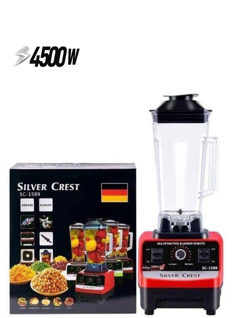 Silver Crest 4500w Heavy Duty Commercial Grade Blender With 2 Jars - Image 1
