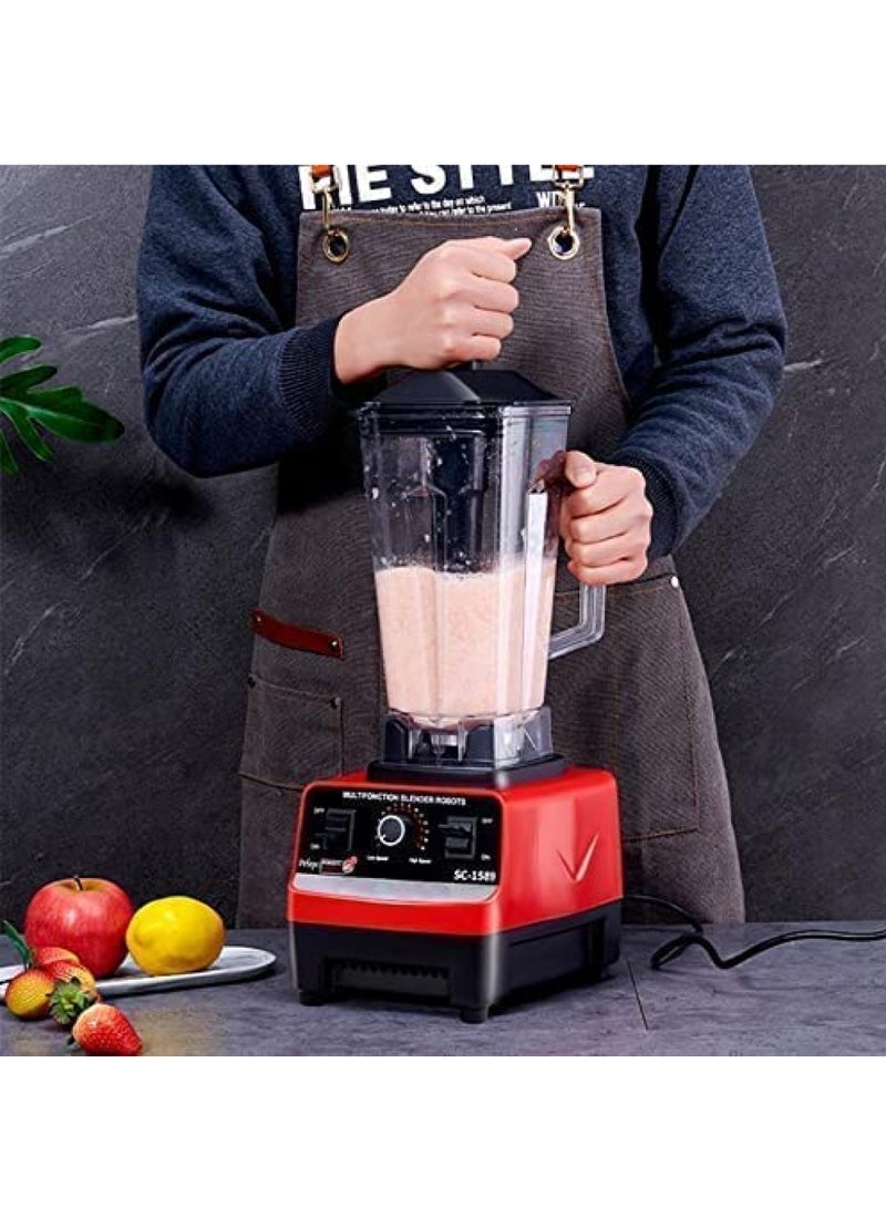 Silver Crest 4500w Heavy Duty Commercial Grade Blender With 2 Jars - Image 2
