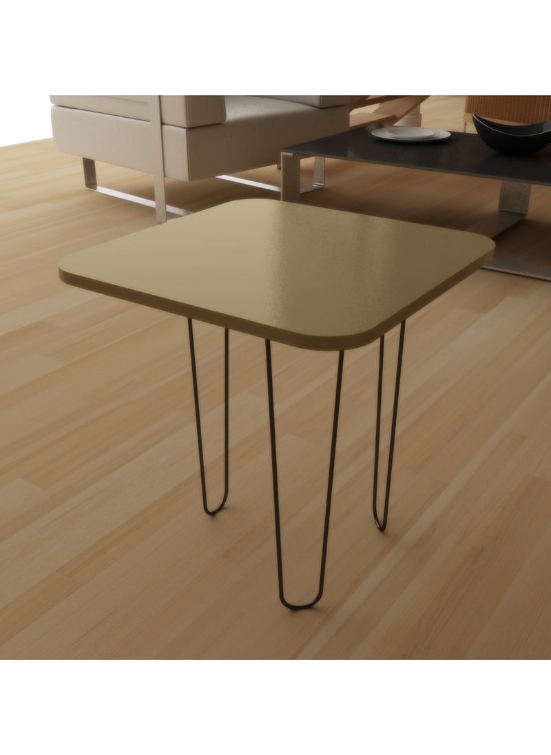 Generic Momentum Modern Side table, Metal legs, PVC surface, 60 CM  - Image 2